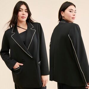 Good American Scuba Diamond Blazer Sz M
